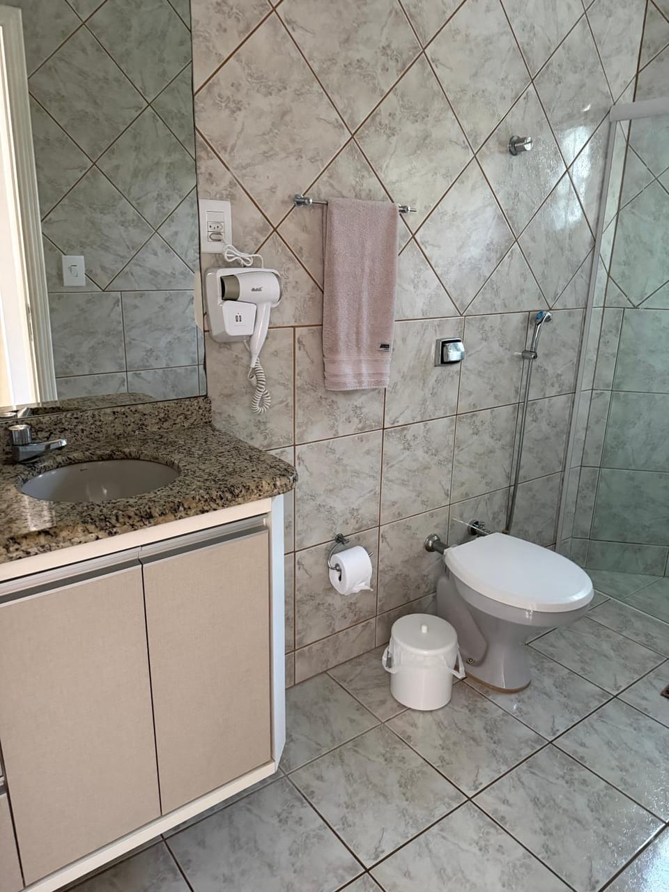 Bathroom, hair dryier