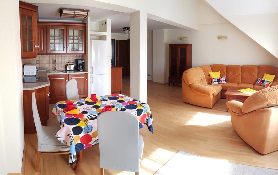 Kitchen or kitchenette, Living room, Photo of the whole room, Seating area, Dining area