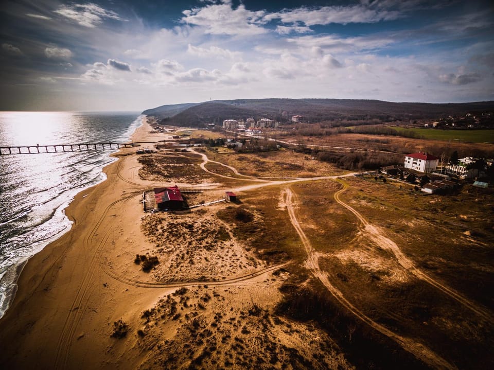 Nearby landmark, Natural landscape, Bird's eye view, Beach