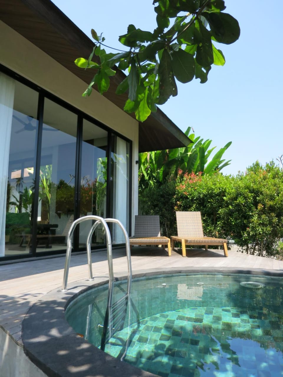 Patio, Pool view