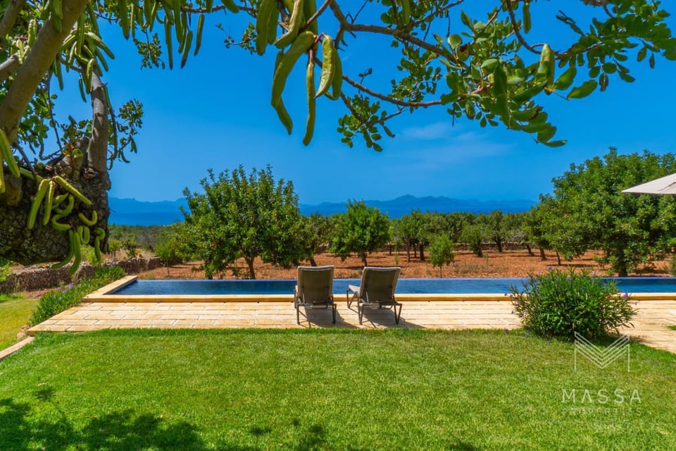 Spring, Day, Natural landscape, Garden, Garden view, Pool view, Sea view, Swimming pool, sunbed