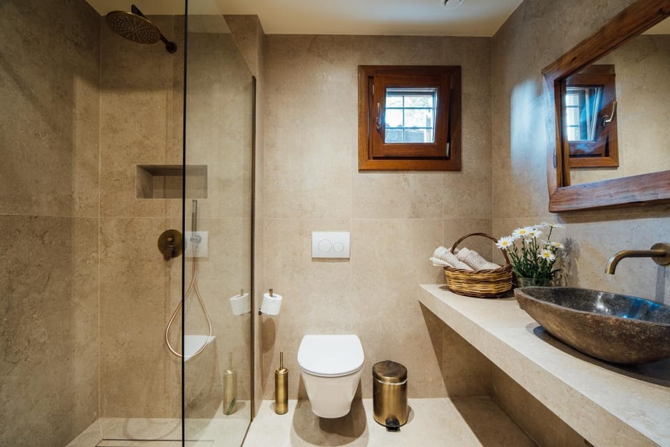 Shower, Toilet, towels