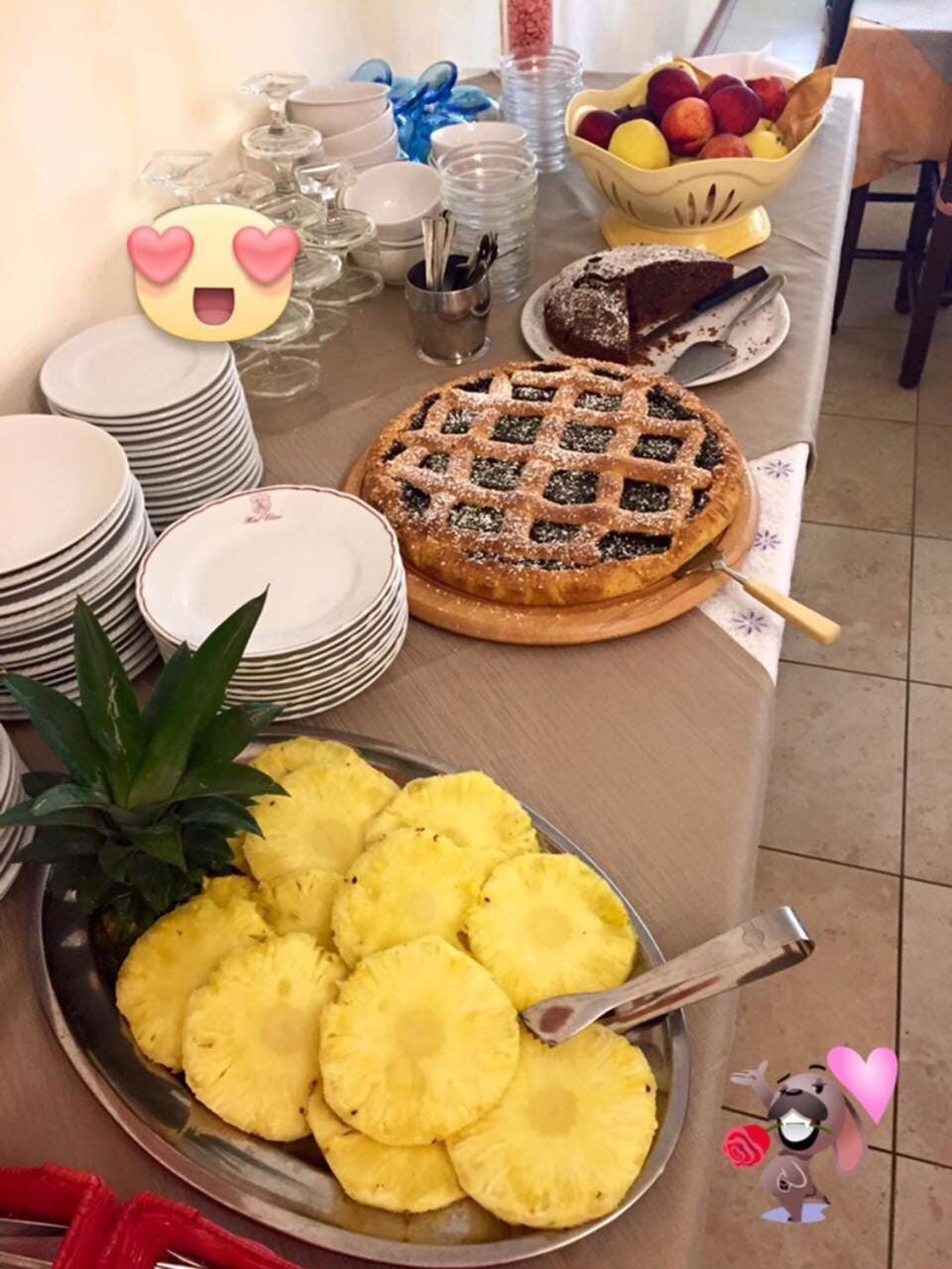 Buffet breakfast, Italian breakfast