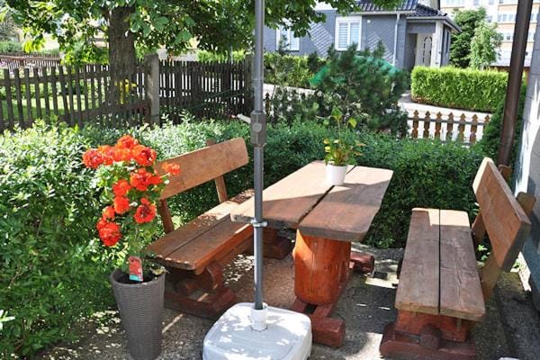 Property building, Patio, Garden view