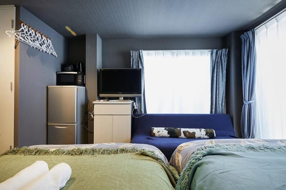 Communal lounge/ TV room, Bed, TV and multimedia, Living room, Photo of the whole room, Seating area, Bedroom