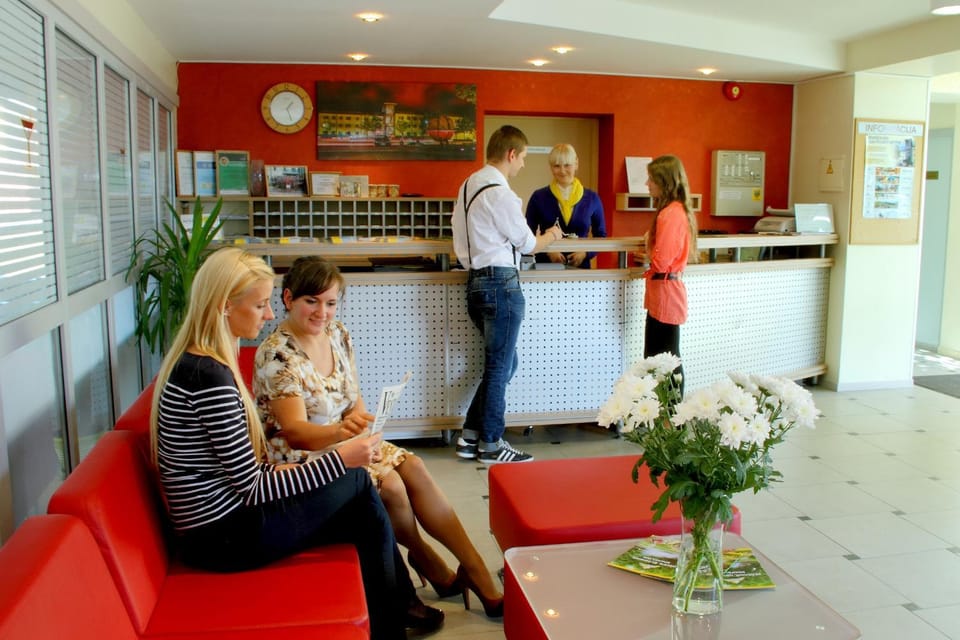 Lobby or reception, group of guests