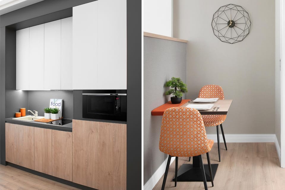 Kitchen or kitchenette, Dining area