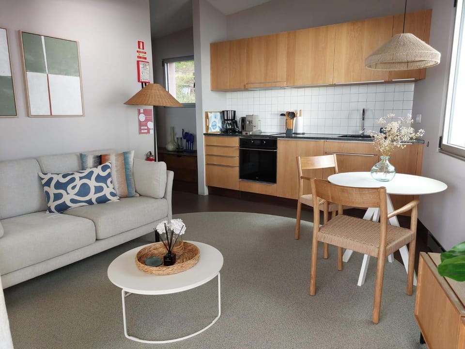 Kitchen or kitchenette, Living room, Dining area