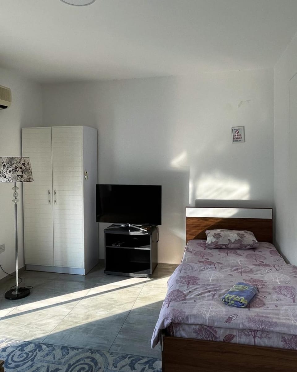 Bed, TV and multimedia, Bedroom, wardrobe, air conditioner