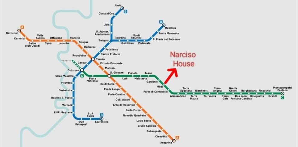 Narciso House - 7 stops from Colosseo House in Rome