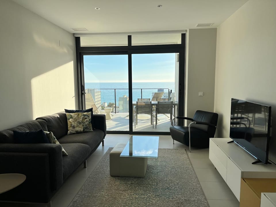 Living room, Seating area, Sea view