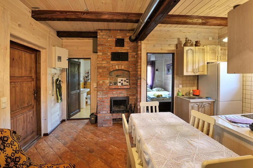 Kitchen or kitchenette, Living room, Seating area