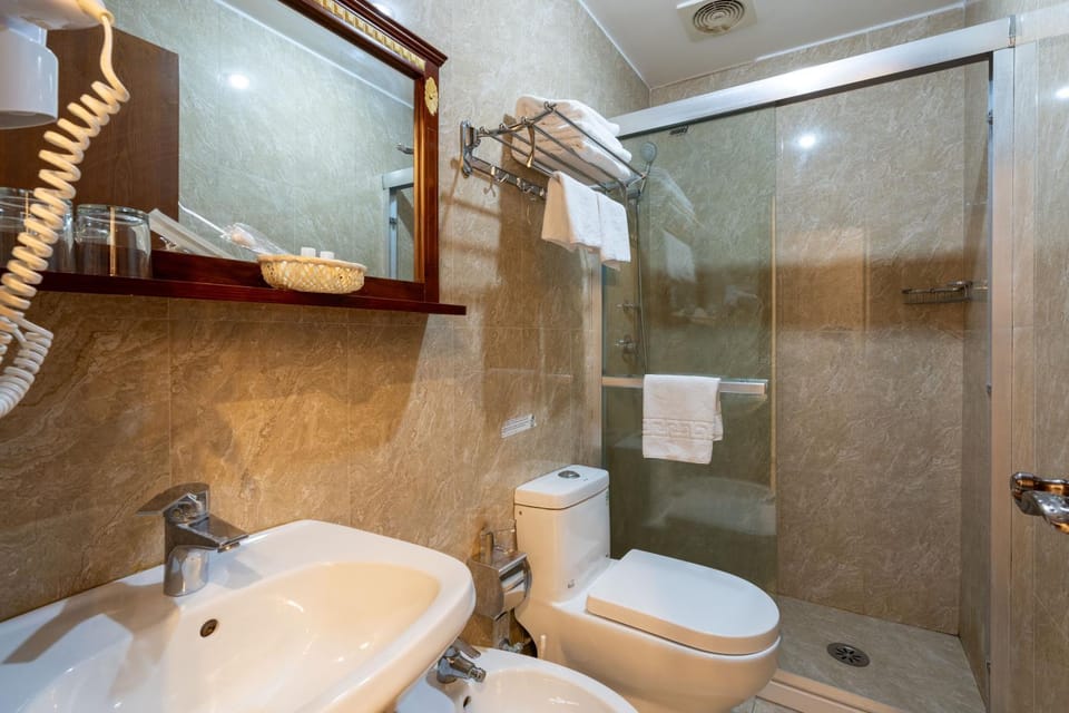 Shower, Toilet, Bathroom, bidet, towels