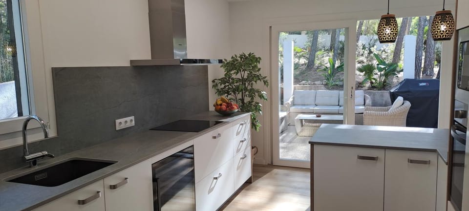 Kitchen or kitchenette, Living room
