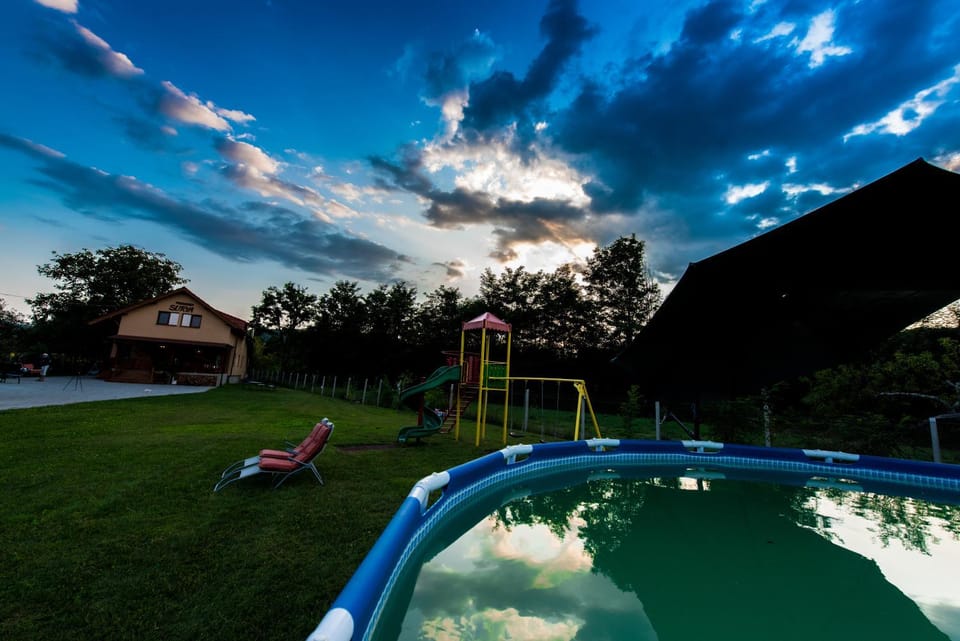 Children play ground, Sunset
