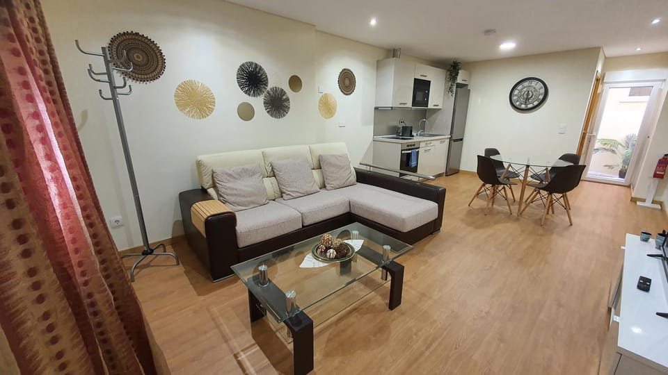 Kitchen or kitchenette, Living room, Dining area