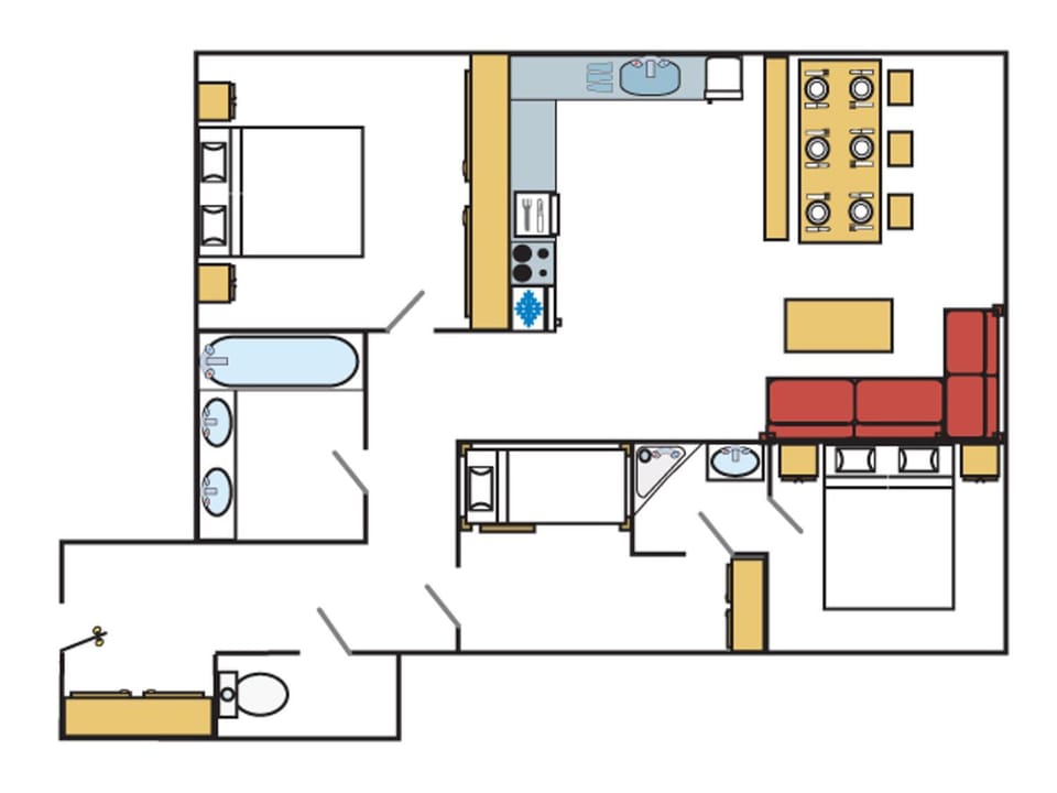 Superbe appartement au centre-ville - 6 pers. - FR-1-519-10 Apartment in Val dIsere