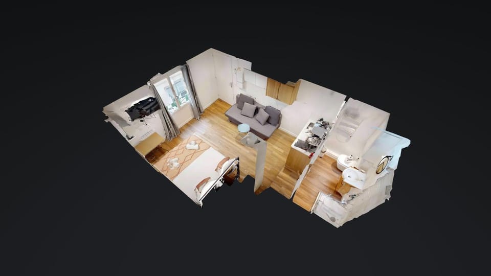 Living room, Bedroom