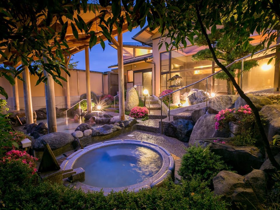 Hot Spring Bath, Sunset, Open Air Bath