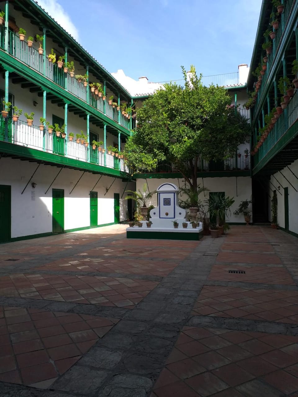 Property building, Patio, Inner courtyard view