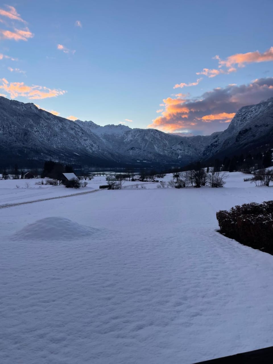 Natural landscape, Winter, Mountain view