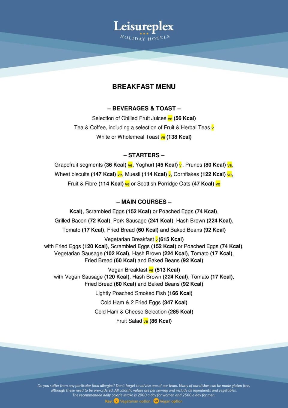 English/Irish breakfast