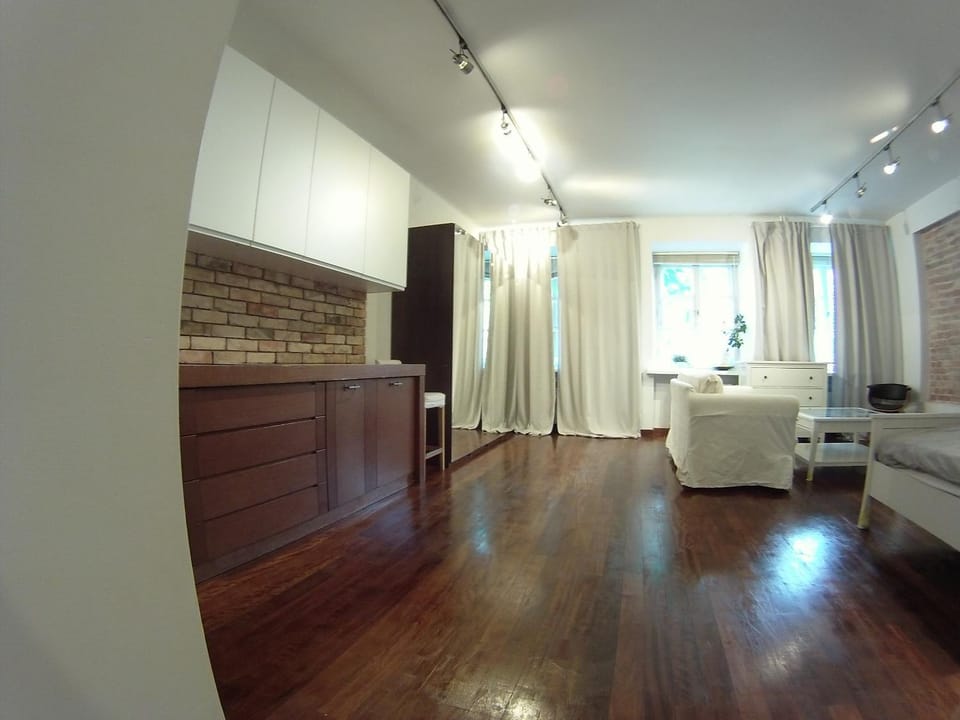 Living room, kitchen