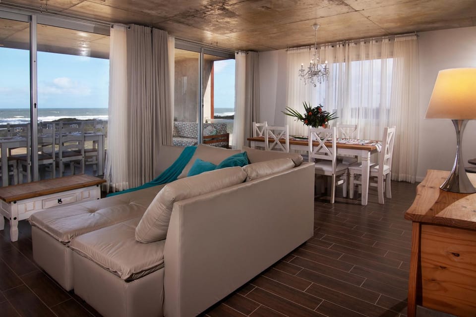 Living room, Seating area, Dining area, Sea view