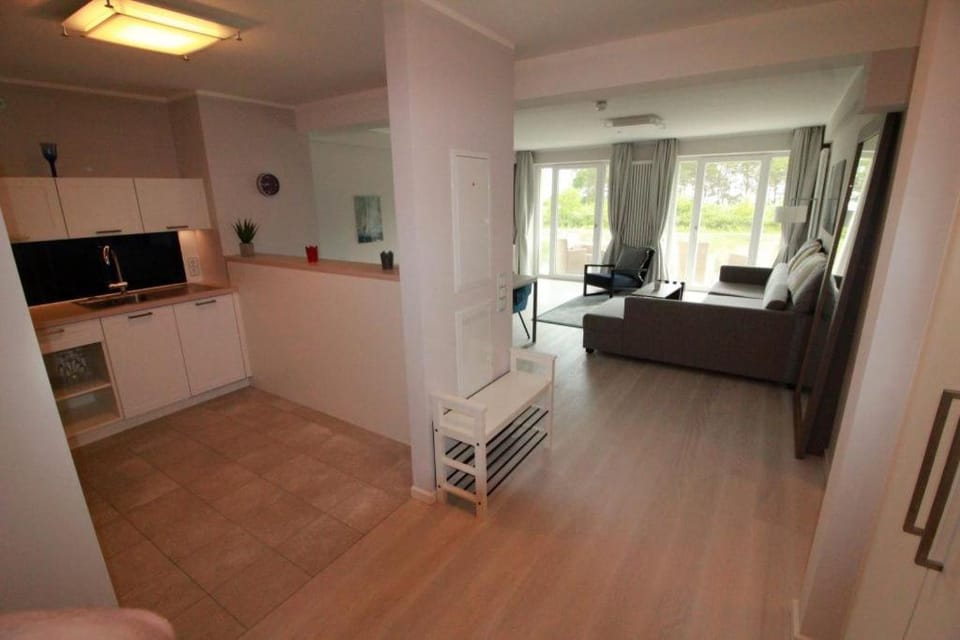 Kitchen or kitchenette, Living room, Dining area