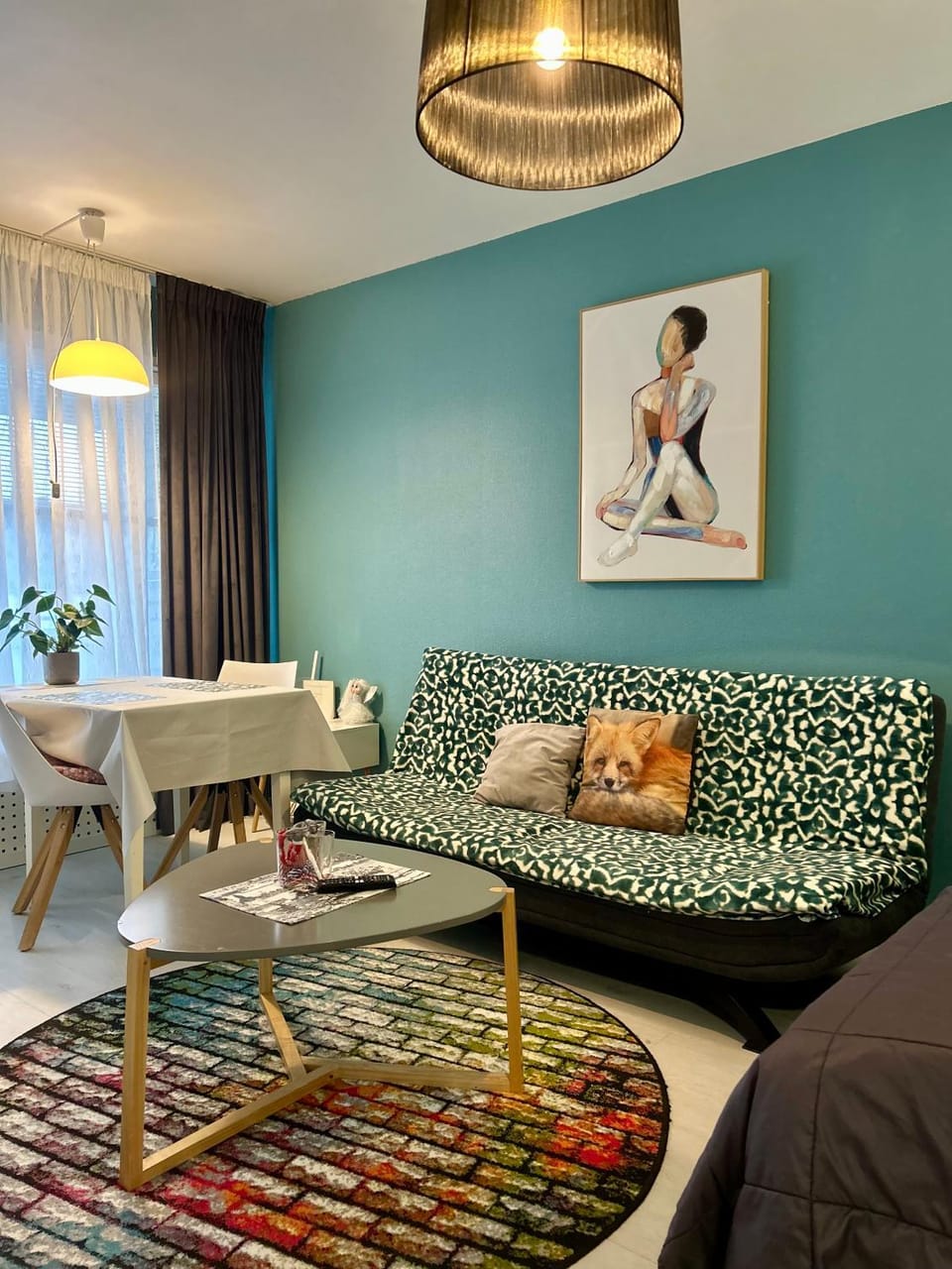 Living room, Seating area, Dining area
