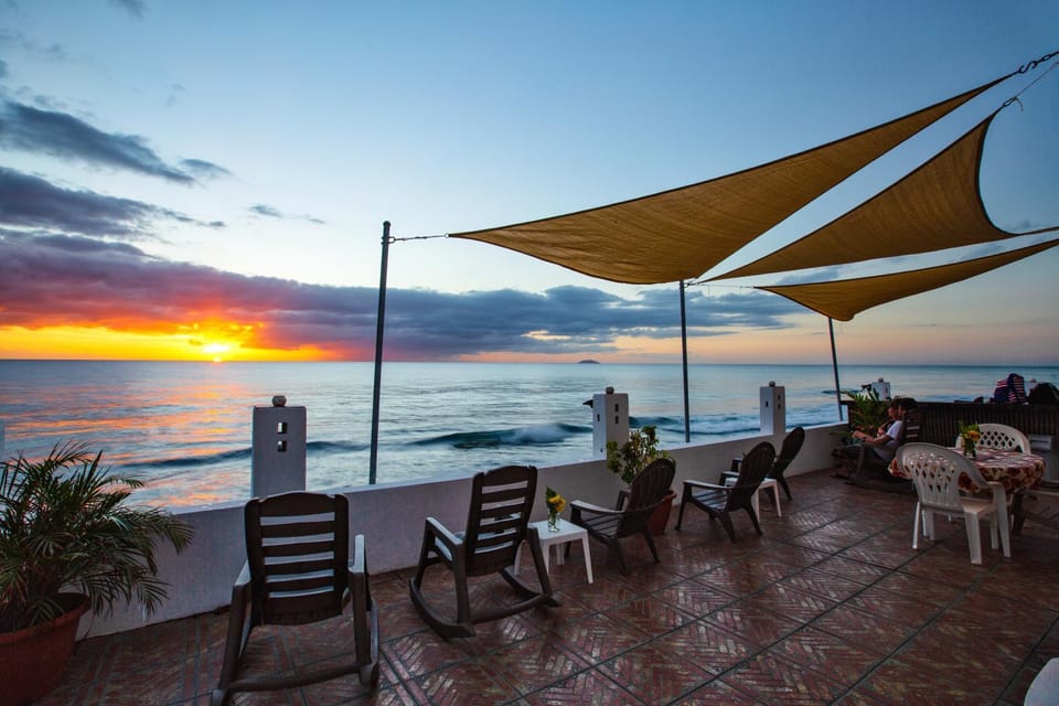 Balcony/Terrace, Beach, Sea view, Sunset