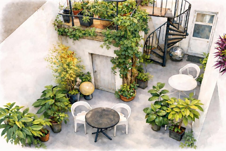 Patio, Day, Garden, View (from property/room), Balcony/Terrace, Garden view, Breakfast