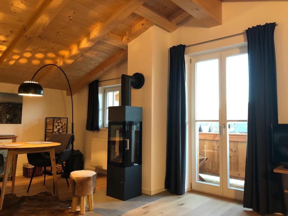 Living room, Dining area, flat iron
