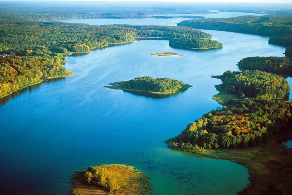 Natural landscape, Bird's eye view, Autumn, On site, Lake view