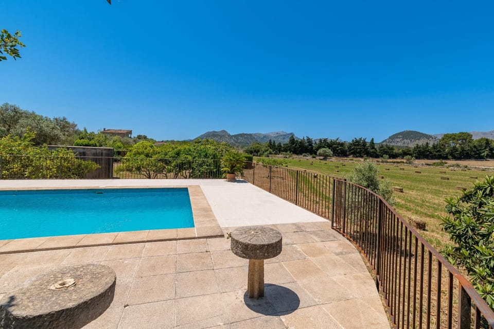 Patio, Day, Natural landscape, Garden, Garden view, Mountain view, Pool view, Swimming pool, sunbed