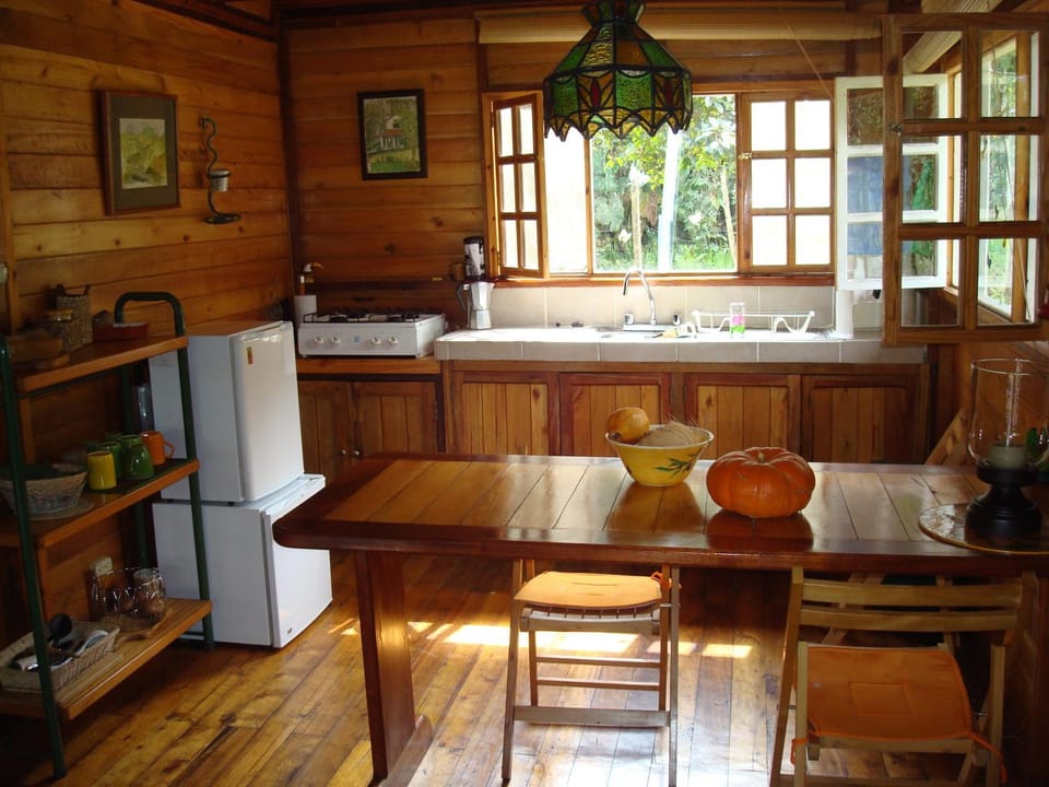Coffee/tea facilities, Kitchen or kitchenette, Dining area, Mountain view