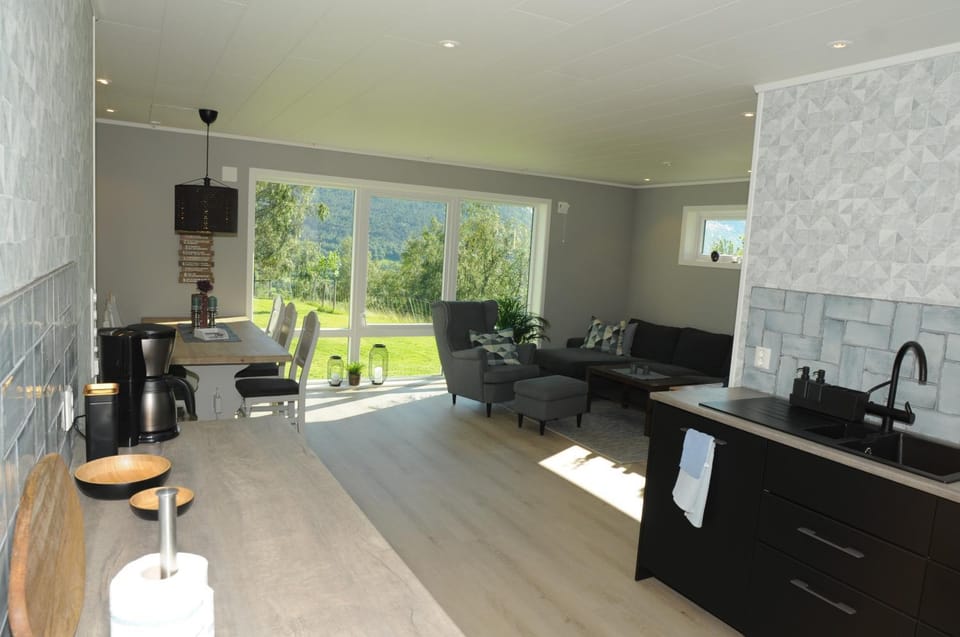 Living room, Seating area, Dining area
