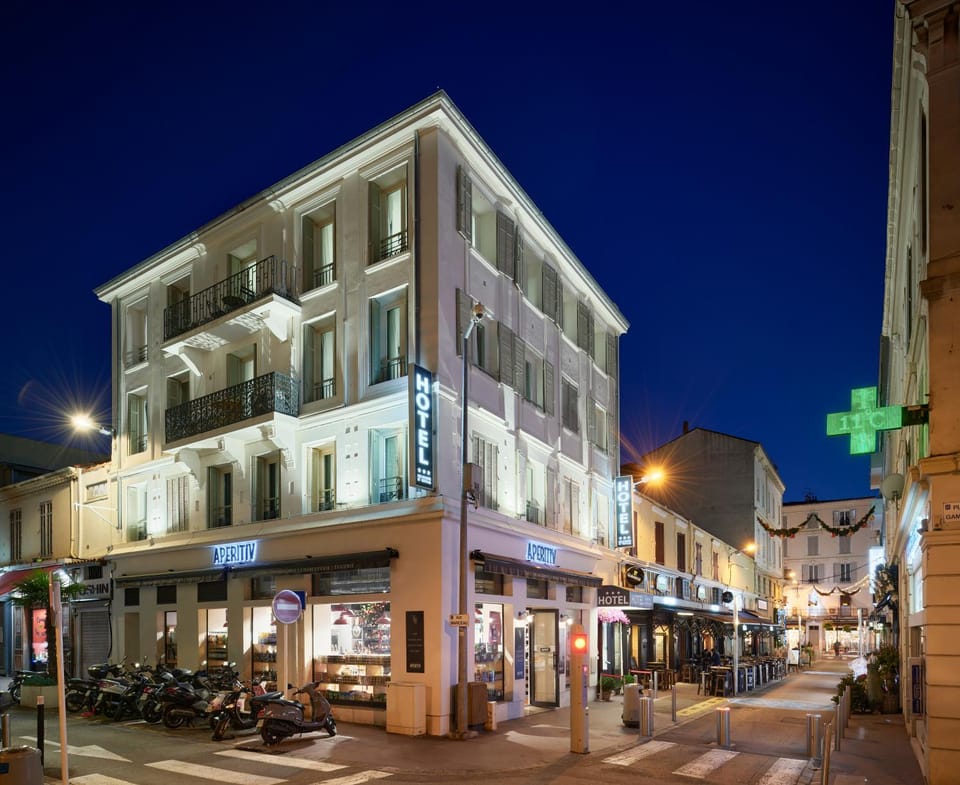 Property building, Night, City view, Street view