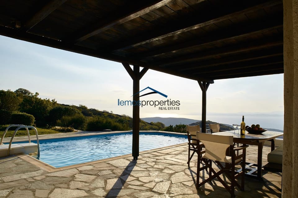 Patio, Sea view, Swimming pool, Sunset