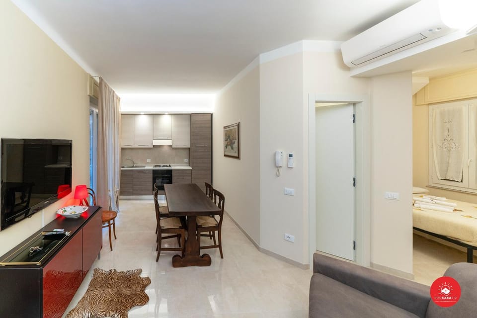 Living room, Dining area, stove, air conditioner