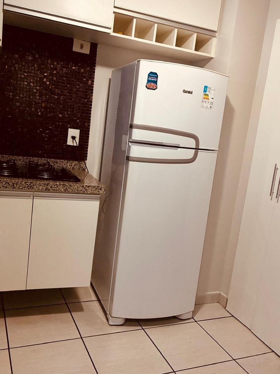 Kitchen or kitchenette, oven