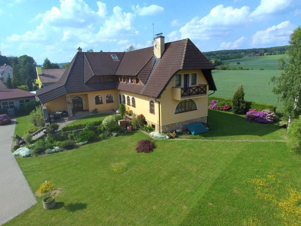 Property building, Bird's eye view, Summer