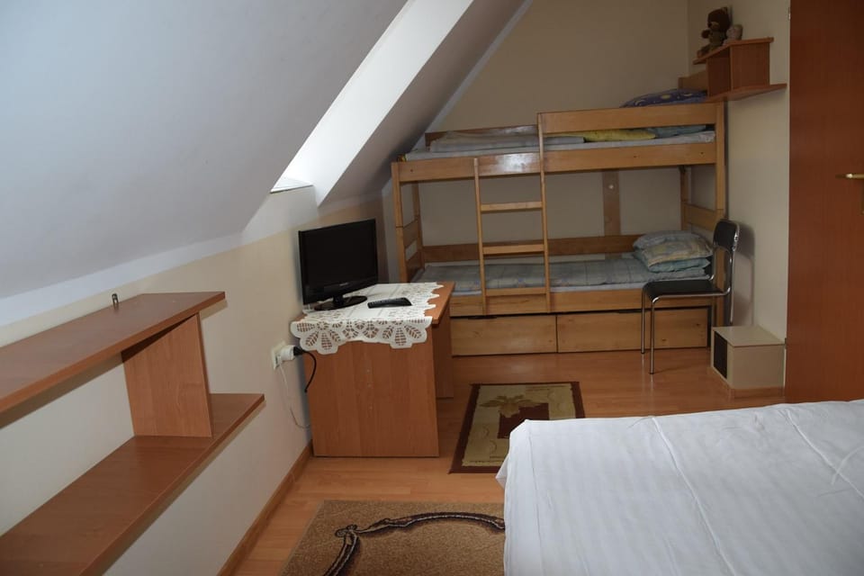 Communal lounge/ TV room, Bedroom, bunk bed, wardrobe