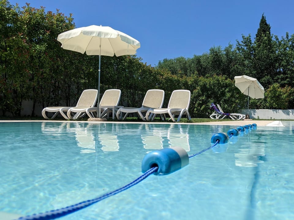Pool view, Swimming pool, sunbed