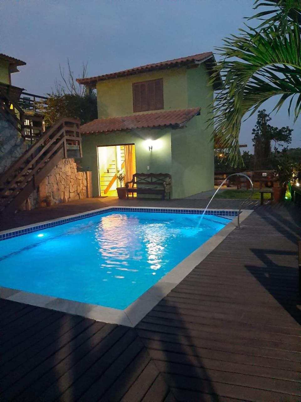 Swimming pool, Swimming pool, Sunset