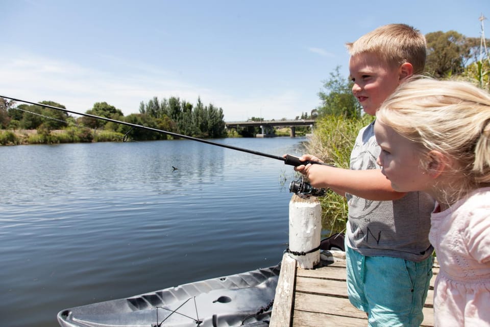 Day, Fishing, On site, River view