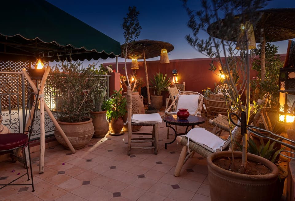 Patio, Night, Garden, Balcony/Terrace, Living room, Seating area, Garden view