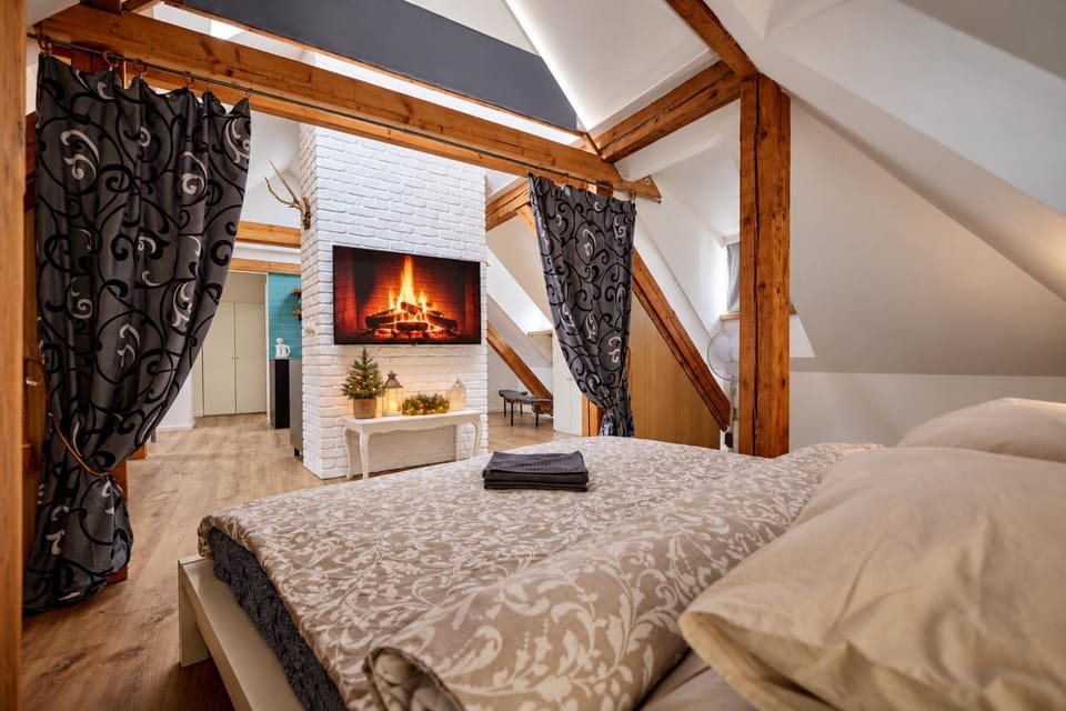 Bed, TV and multimedia, Seating area