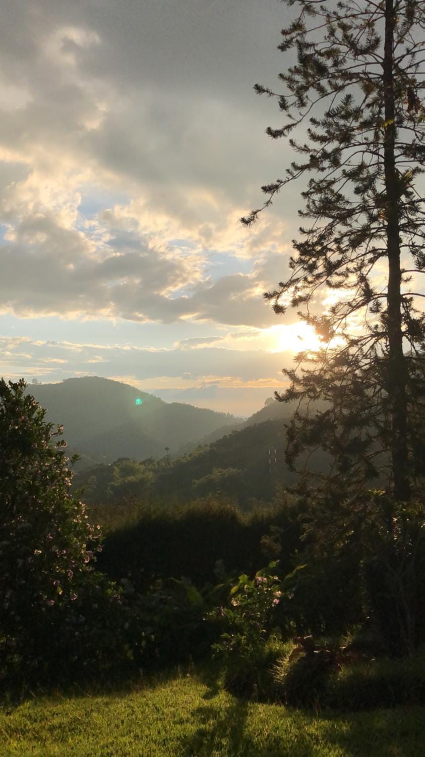 Natural landscape, Mountain view, Sunset