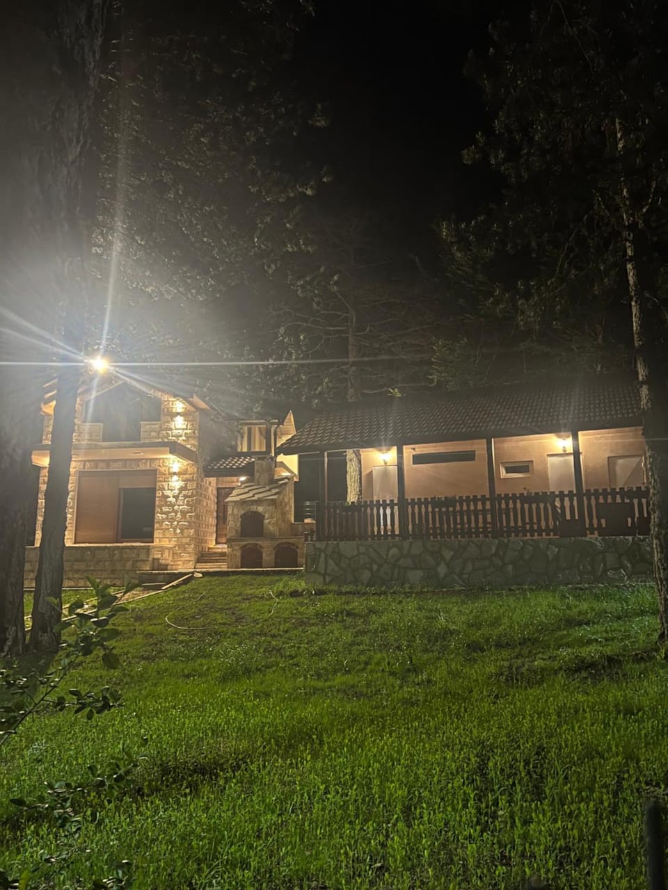 Night, Natural landscape, Garden, Garden view